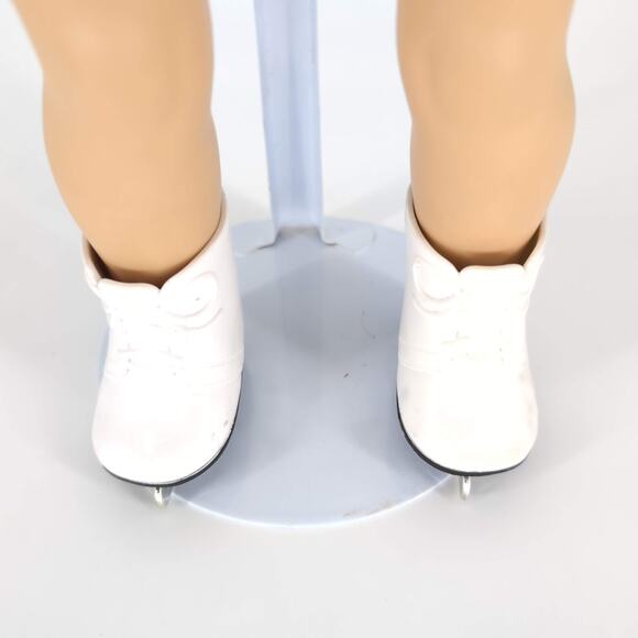 Unbranded White Rubber Doll Ice Skates Ice Skating Shoes for 18 Inch Dolls - GUC - Picture 2 of 13